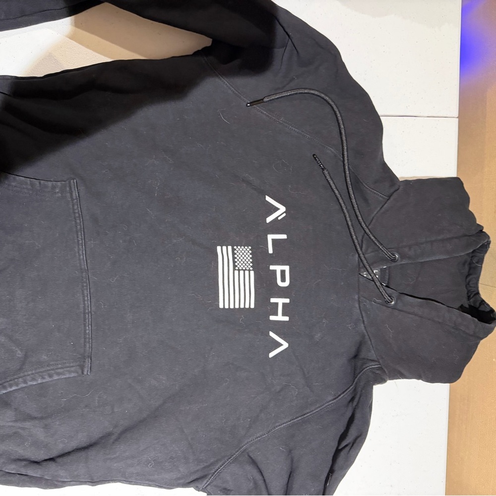 Alpha Black Hoodie for Men